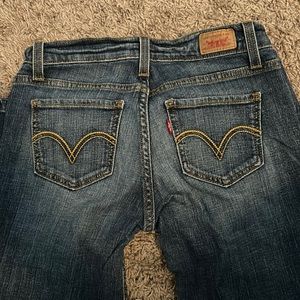 Super low skinny Levi jeans